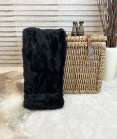 Black Panther economy fur throw