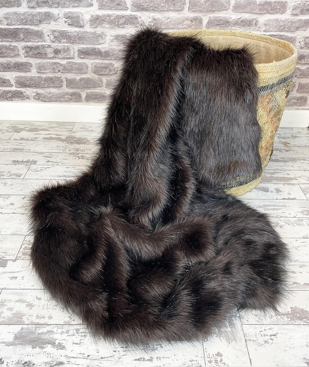 Luxury Brown Bear faux fur blanket