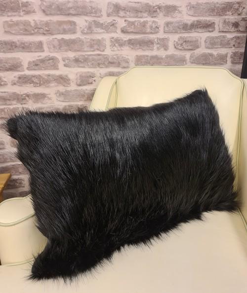 Rectangular fur scatter cushions