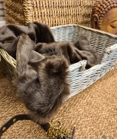 Brown fur dog blanket