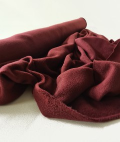 Maroon fleece fabric