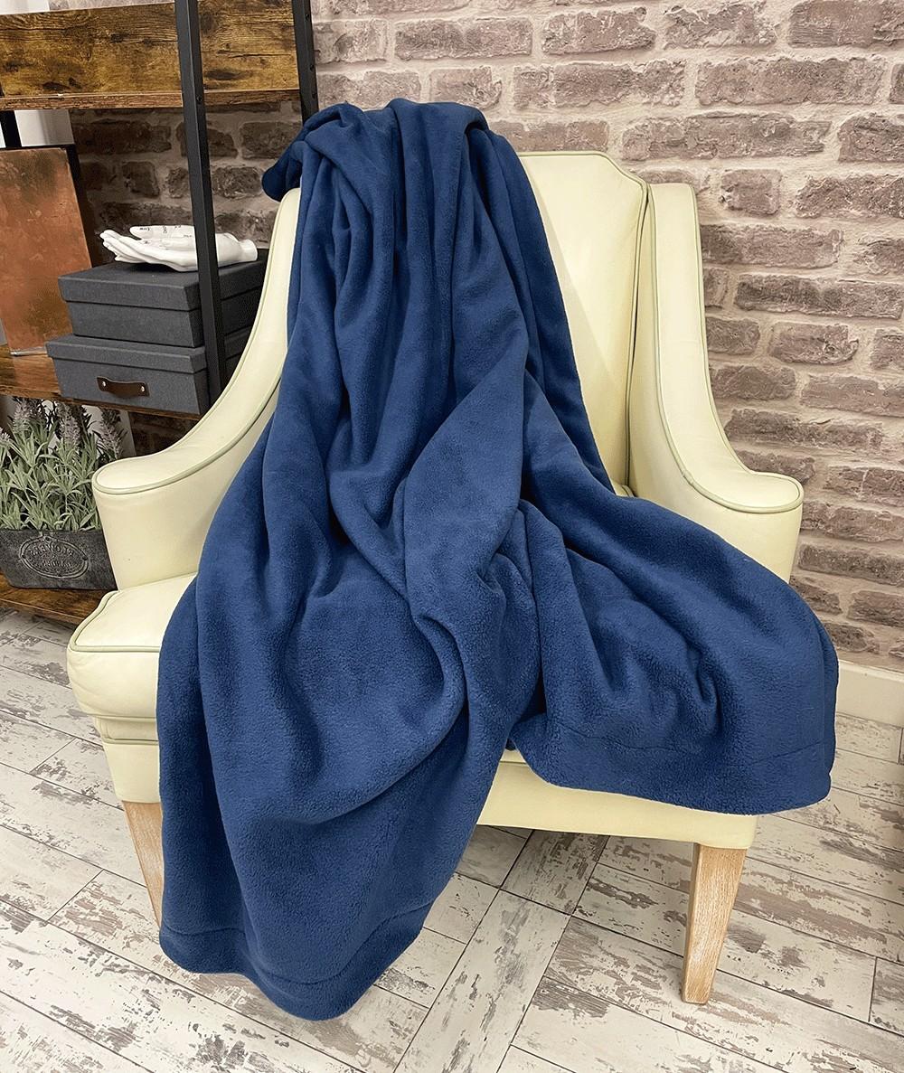 Petrol Blue Fleece Blanket