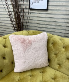 Pastel Pink Faux Fur Cushions