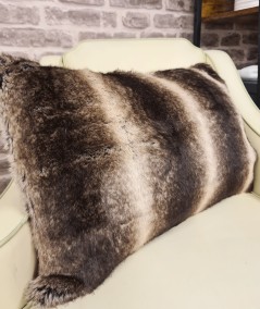 Luxury faux fur rectangular cushions