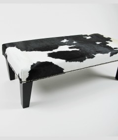 Extra Large Black & White Footstool 308