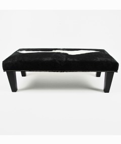 Extra Large Black & White Footstool 309