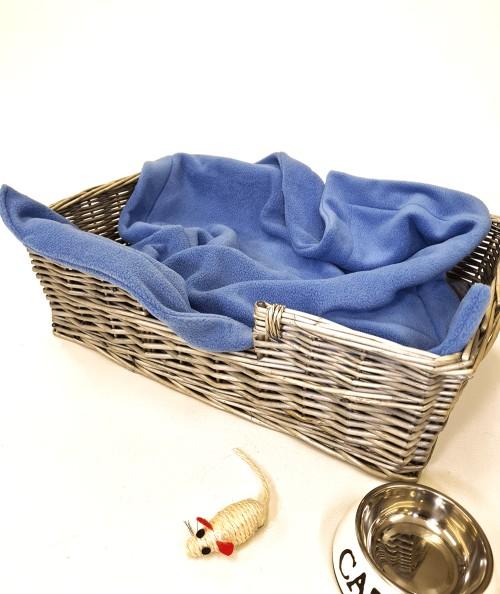 Sky Blue Fleece Pet Blanket