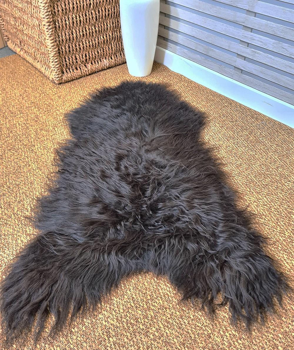 Blacky Brown Icelandic Sheepskin Rug 0136