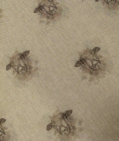 Close up of the small sheep printed fabric