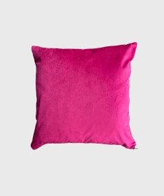 Pink reversible velvet cushions